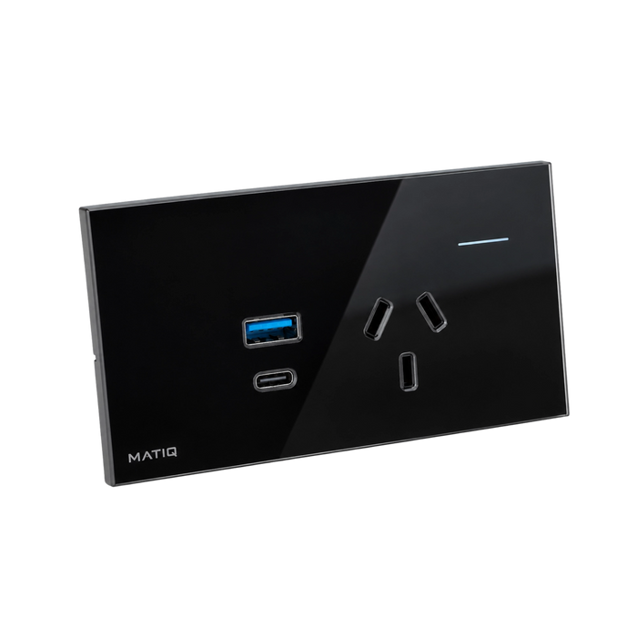 Tomacorriente Inteligente con USB-A y USB-C 30W Zigbee 3.0