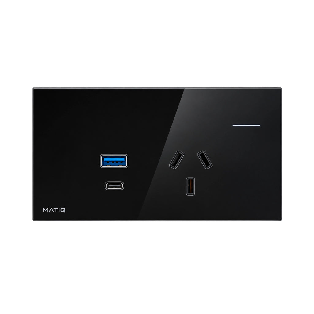 Tomacorriente Inteligente con USB-A y USB-C 30W Zigbee 3.0
