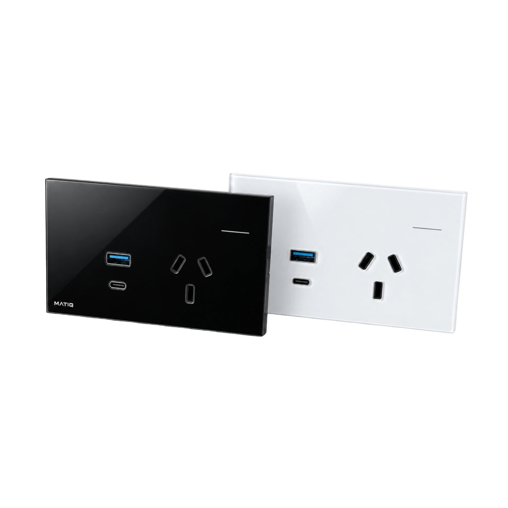 Tomacorriente Inteligente con USB-A y USB-C 30W Zigbee 3.0